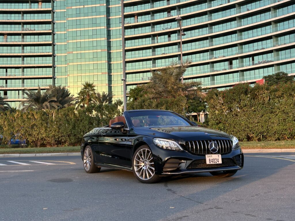 Rent Mercedes-Benz C300 Cabrio Black Dubai