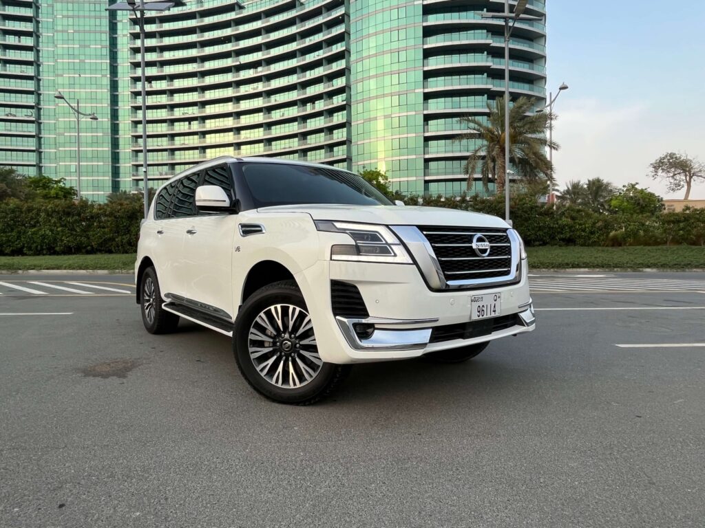 Rent Nissan Patrol White 2021 Dubai