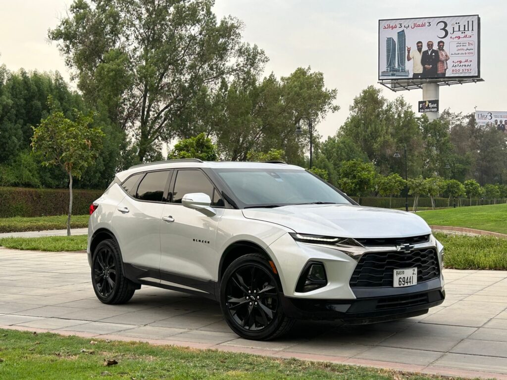 Rent Chevrolet Blazer Silver Dubai